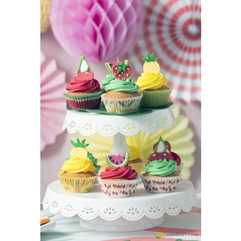 Decora Nyári gyümölcs mintás muffin kapszli, 36db