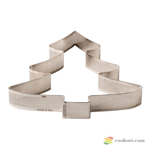 Decora Xsmas Tree micro-perforated shape 24x24cm