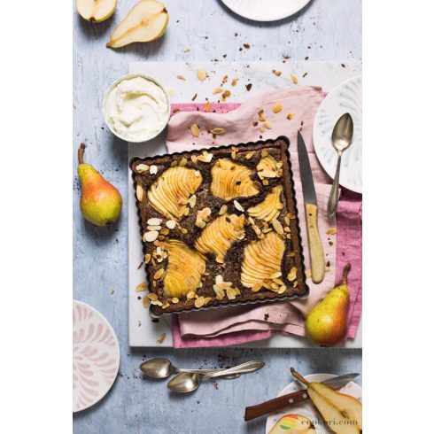 Decora Non-stick tarte pan 21x21c3,5cm with removable bottom