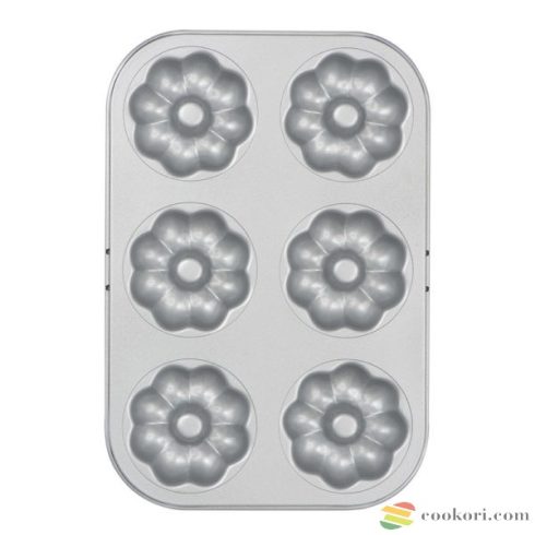 Decora Non-stick 6 cavity flower dounugh pan