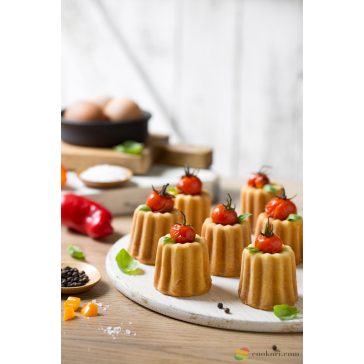 Decora Canelé Gold sütőforma, 12db-os