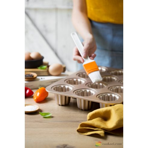 Decora Canelé Gold sütőforma, 12db-os