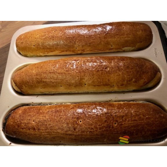 Decora Gold Line 3 részes tapadásmentes baguette sütőforma, 38x32 cm 