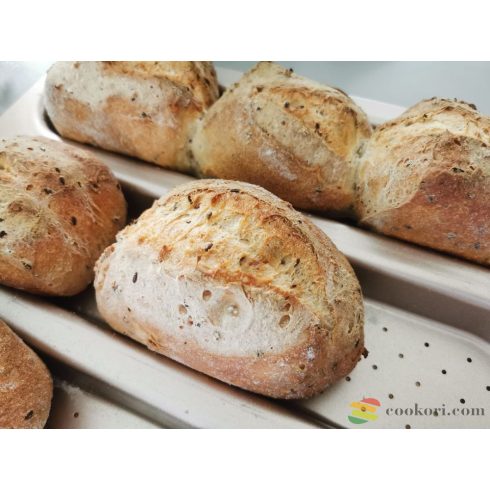 Decora 3 Cavities gold line nonstick baguette pan