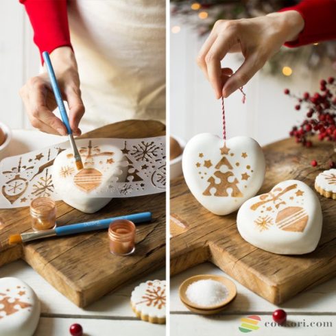 Decora Heart nonstick pan 6 cavitates