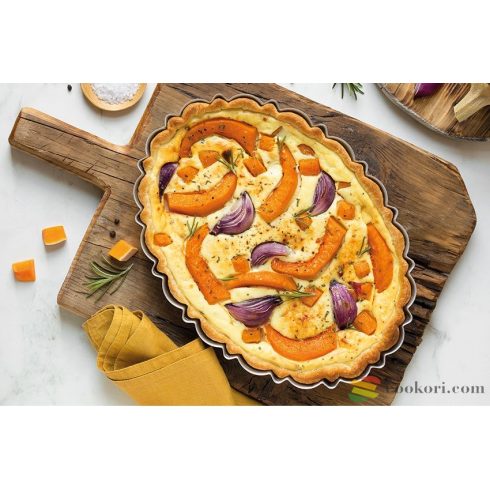 Decora Kivehető aljú ovális piteforma, 29x20cm