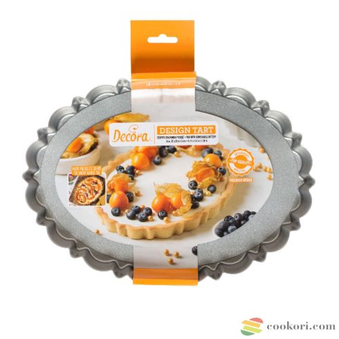 Decora Kivehető aljú ovális piteforma, 29x20cm