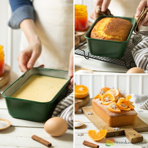 Decora Nonstick Plumcake pan 24x14cm Celebration