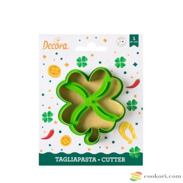 Decora Négylevelű lóhere kiszúró 3D-s, 9cm