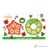 Decora Garland and poinsetta plastic cookie cutter set