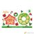 Decora Garland and poinsetta plastic cookie cutter set