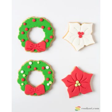 Decora Karácsonyi koszorú és mikulásvirág kiszúró 3D