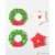 Decora Garland and poinsetta plastic cookie cutter set