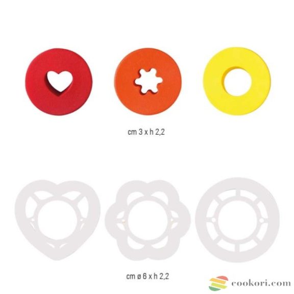 Decora Keksz/linzer kiszúró készlet, 6db-os