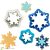 Decora Set 3pcs cutter frozen star