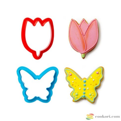 DEcora Butterfly and flower cookie cutter