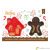 Decora Gingerbread man and house cookie cutter set of 2 pcs