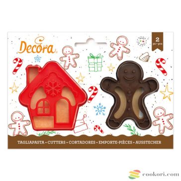   Decora Mézike és mézeskalács házikó, karácsonyi kiszúró készlet 3D