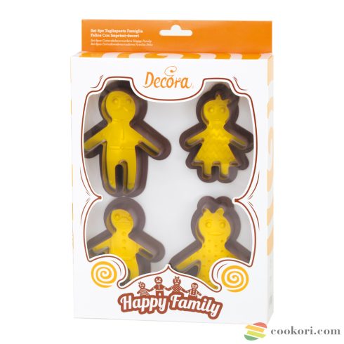 Decora "Happy Family" set of 8pcs cutters and decor makers