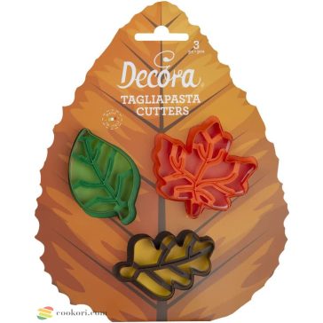 Decora Levelek kiszúró készlet, 3db-os