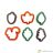 Decora Autumn leaves mini cookie cutters, 6pcs