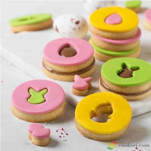 Decora Filled easter cookie cutter set of 4