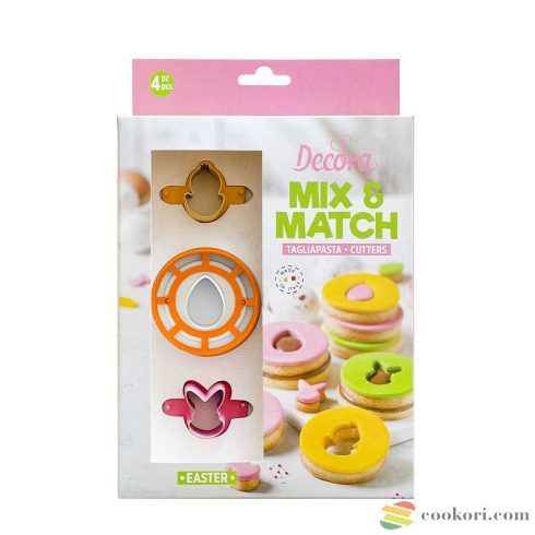 Decora Filled easter cookie cutter set of 4