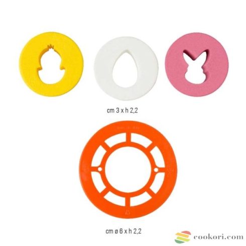 Decora Filled easter cookie cutter set of 4