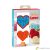 Decora 3pcs set Love plastic cookie cutter and markers