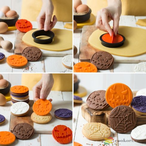 Decora Halloween cookie cutter and marker, 3pcs