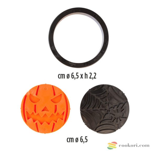 Decora Halloween keksz kiszúró és mintázó készlet, 3db-os