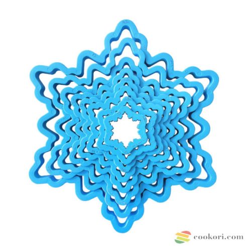 Decora Fenyőfa kiszúró készlet XXL, jégkristály  8db