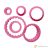 Decora Set 6 round scalloped cookie cutters