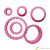 Decora Set 6 round scalloped cookie cutters