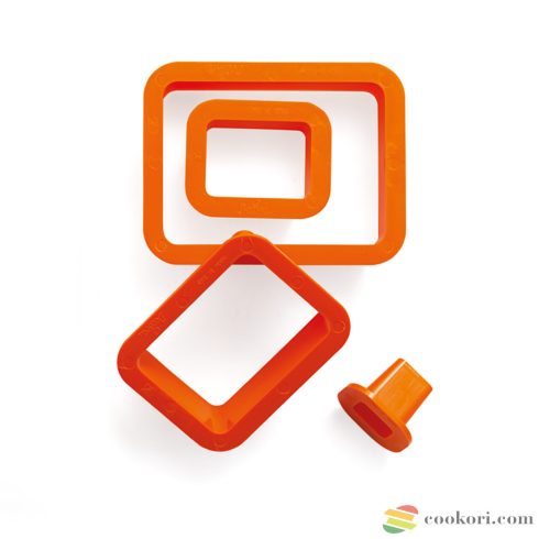 Decora Set 4 rectangular cookie cutters