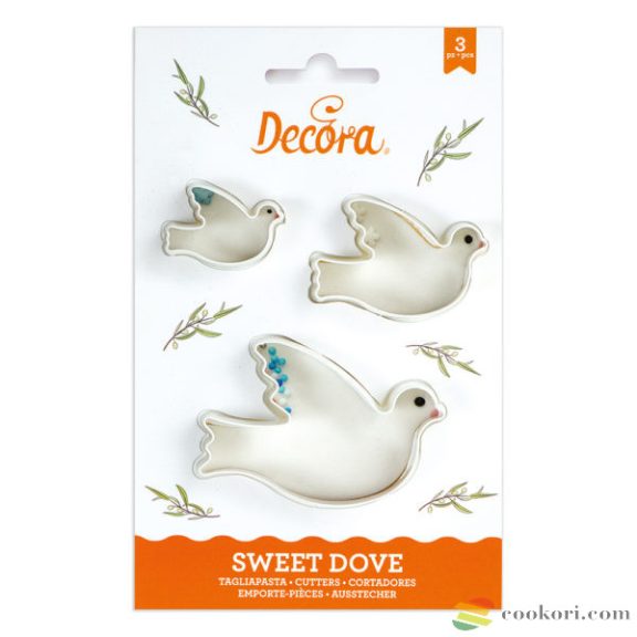 Decora Galamb kiszúró készlet, 3db-os