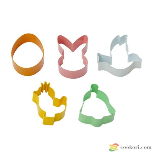 Decora Easter mixed colours cookie cutters set of 5