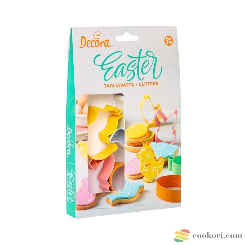 Decora Easter mixed colours cookie cutters set of 5