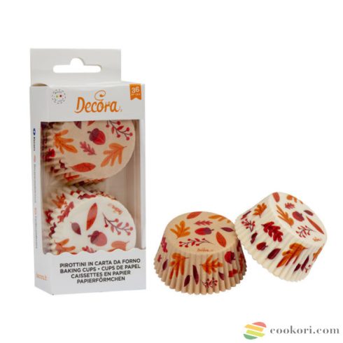 Decora Autumn baking cup 36pcs