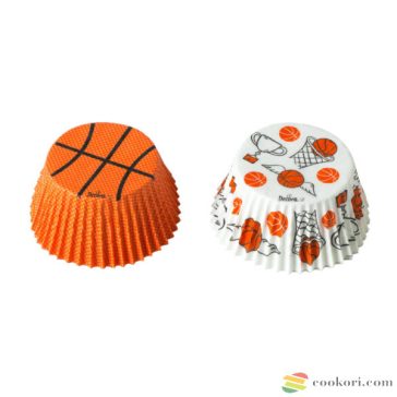 Decora Kosárlabda mintás muffin kapszli, 36db