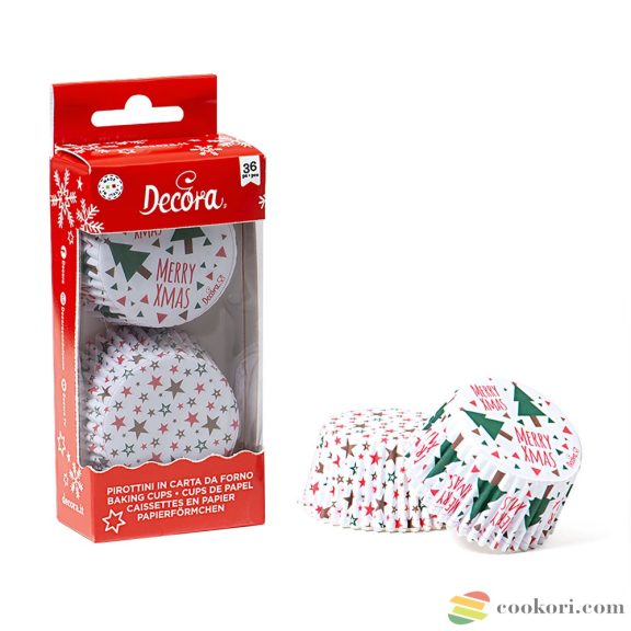 Decora Karácsonyi muffin papír, 36db
