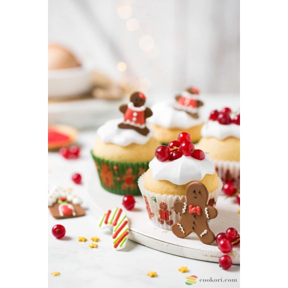 Decora Karácsonyi muffin papír mézike, 36db