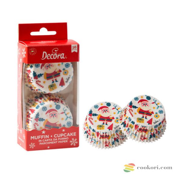 Decora Muffin kapszli karácsony , 36db-os