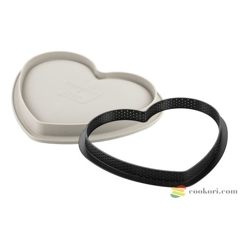Silikomart Szív alakú tarte készlet "Mon amour"