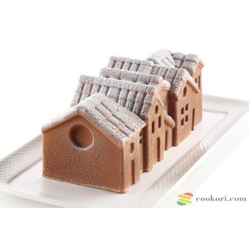   Silikomart "Winter village" téli falu szilikon forma
