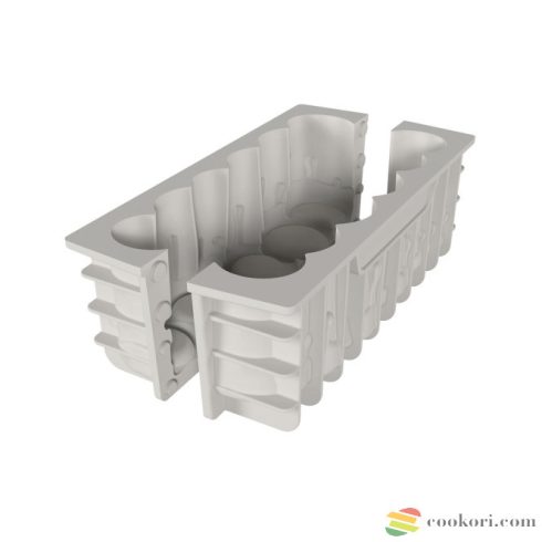 Silikomart "Buche Lumiere" gyertyák szilikon forma + műanyag alap