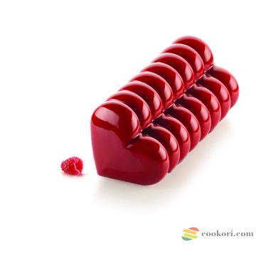 Silikomart "Buche Coeur" szilikon forma 3D