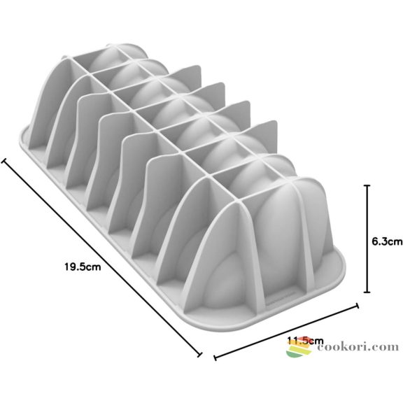 Silikomart "Buche Coeur" szilikon forma 3D