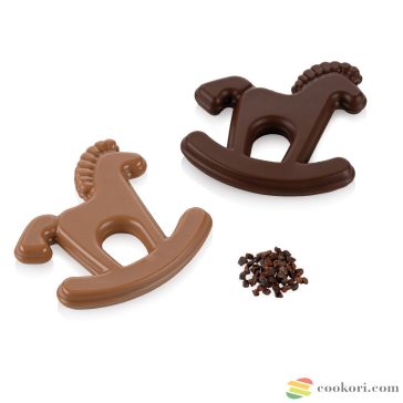   Silikomart "Choco Playhorse" hintaló csokoládé forma (SCG067)