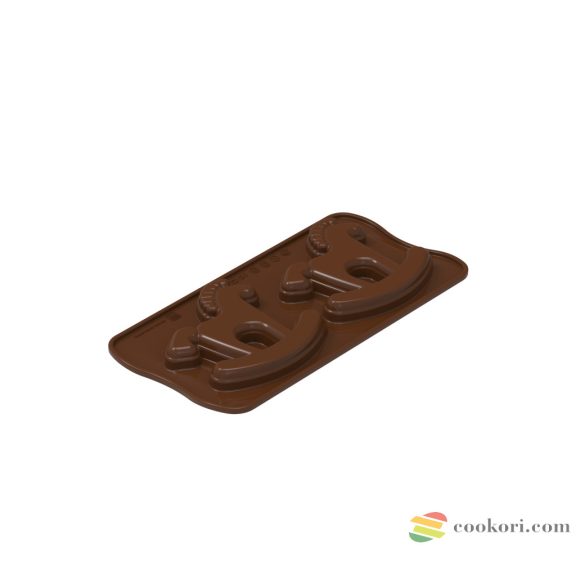 Silikomart "Choco Playhorse" hintaló csokoládé forma (SCG067)
